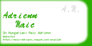 adrienn maic business card